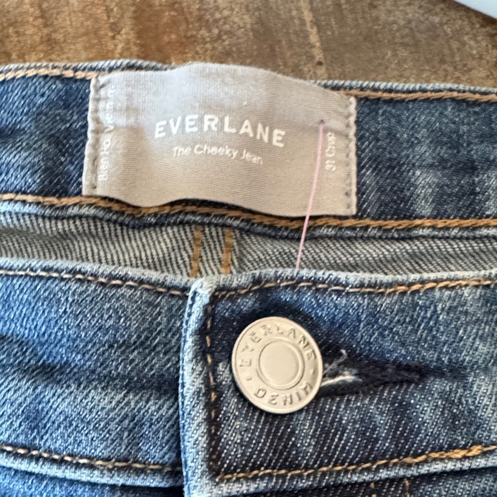 Everlane High Rise Dark Blue Jeans